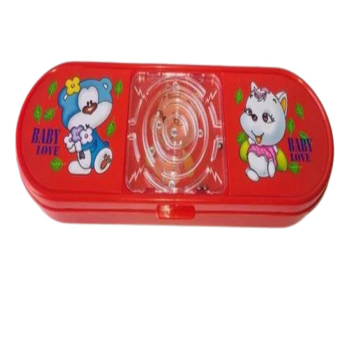 Red Plastic Pencil Box