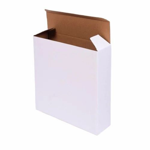 White Corrugated Reverse Tuck Box