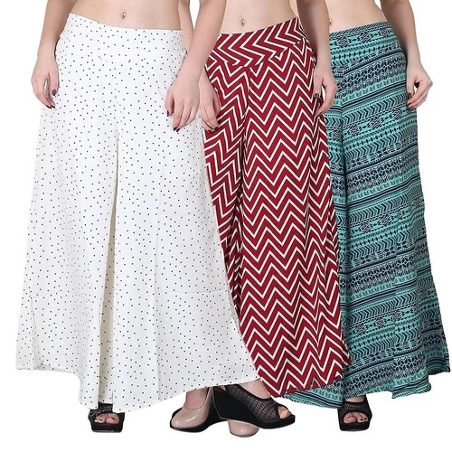 Ladies Palazzo Pant - Decoration Material: Beads