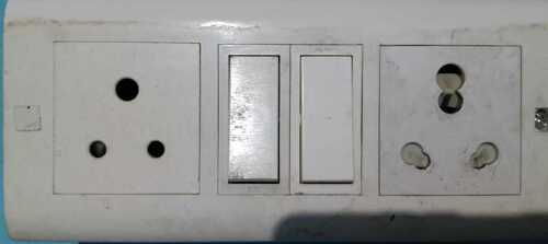 Polycarbonate Electric Switch Board - Color: White