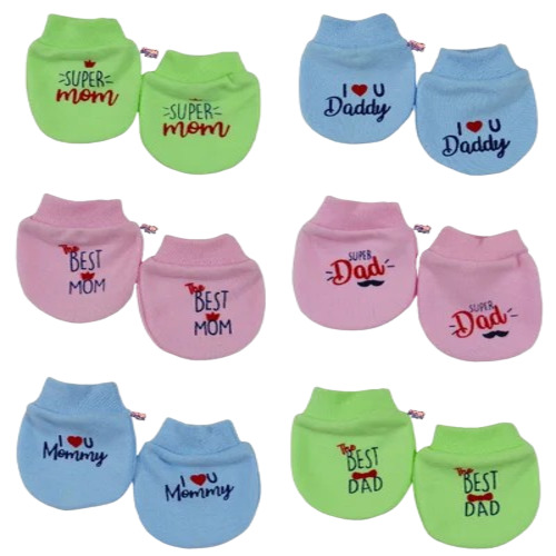 Printed Baby Mitten And Booties