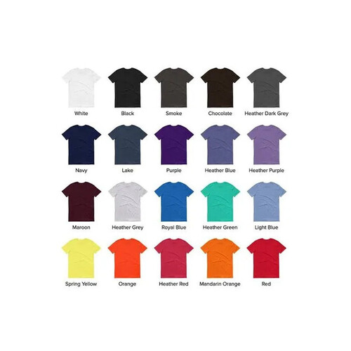 Round Neck T Shirt - Color: Available In 20 Colors