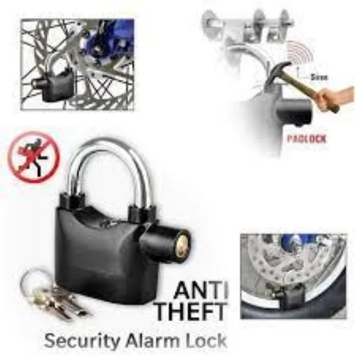 Bike Alarm Padlock - Color: Read