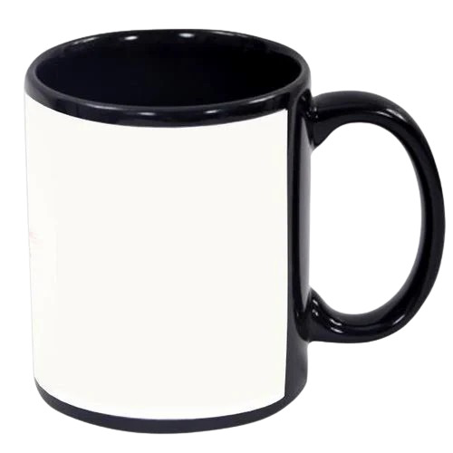 Black Patch Sublimation Mug