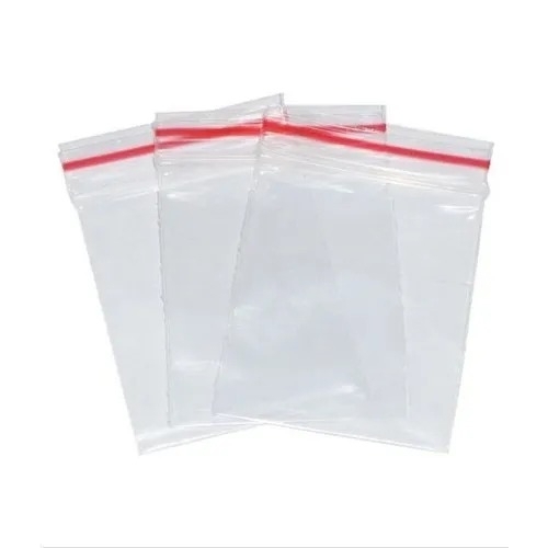 Transparent Zip Lock Pouches - Material: Plastic