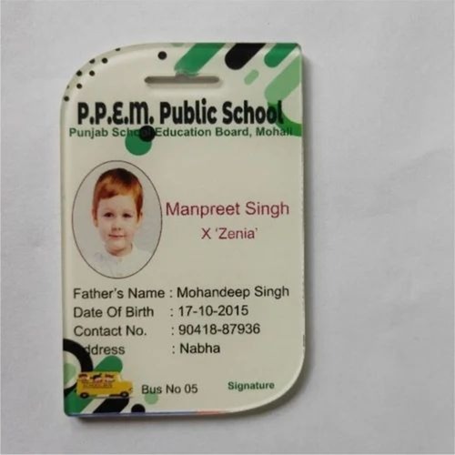 Acrylic Id Card Printing Services