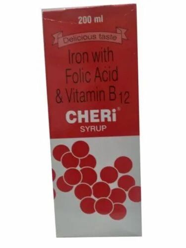 Cheri Iron With Folic Acid And Vitamin B12 Syrup