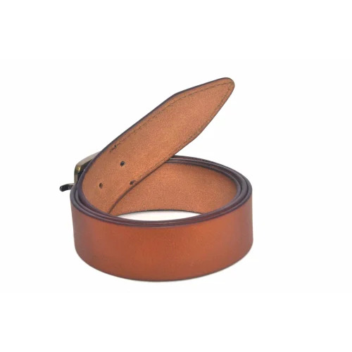 Men Brown Leather Belt