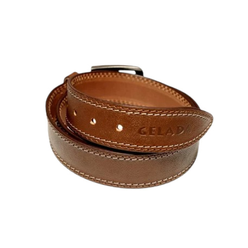 Mens Golden Leather Belt - Leather, Free Size, Brown Black | Alloy Buckle, Modern Style, Party Wear