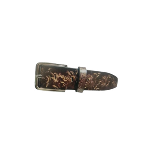 Mens Printed Leather Belt