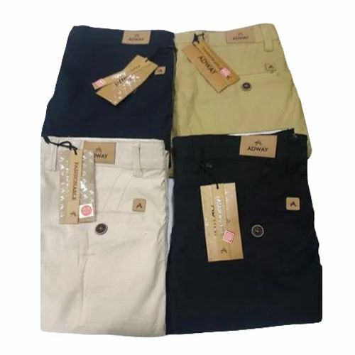 Mens Plain Casual Trouser - Material: Cotton
