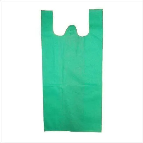 Green W Cut Non Woven Bags