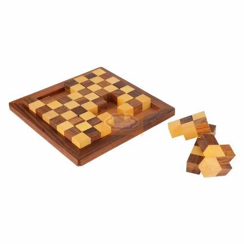 Homemade Wooden Puzzle Toy