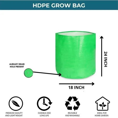 260 GSM HDPE Grow Bag 18X24 Inch