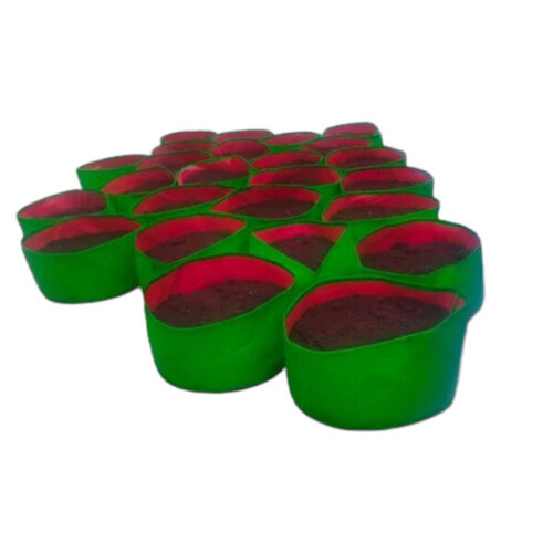 Green HDPE Grow Bags 18x6 Inches - HDPE, 18x6 Inch, Green | Lightweight, Durable, Home Gardening