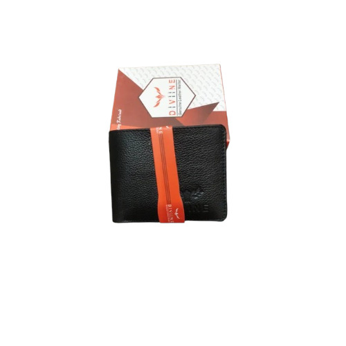 Mens Black Leather Wallet