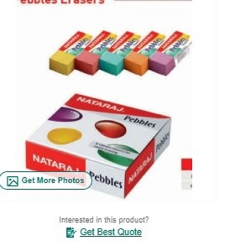 Natraj Pebble Erasers