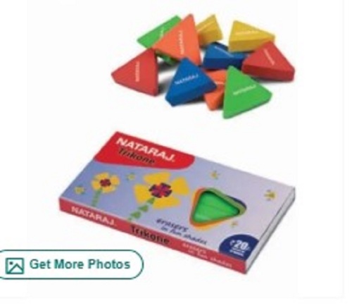 Natraj Trikone Erasers