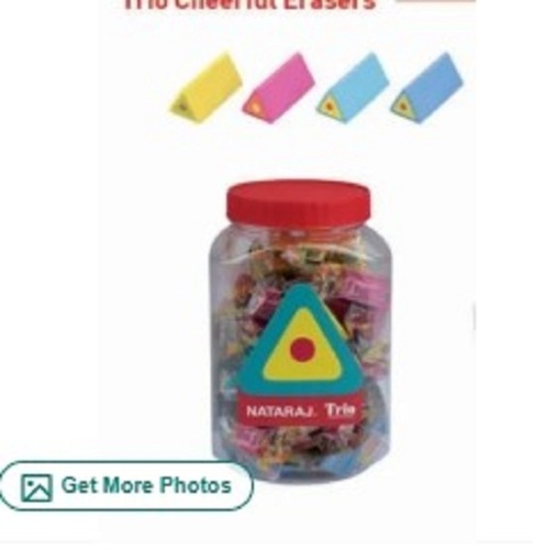 Natraj Trio Cheerful Erasers