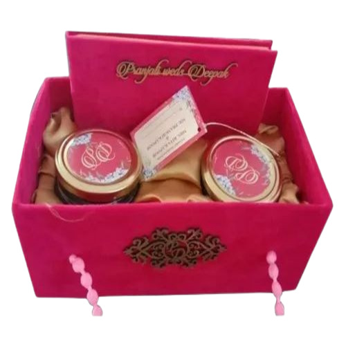 Pink Box Wedding Card