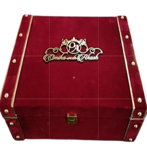 Velvet Wedding Box Card