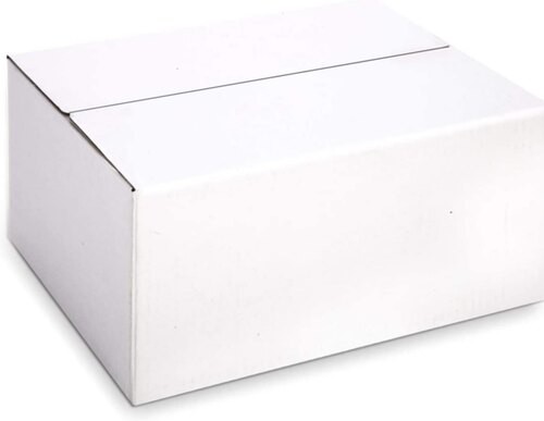 White Corrugated Box  - Finish: Yes