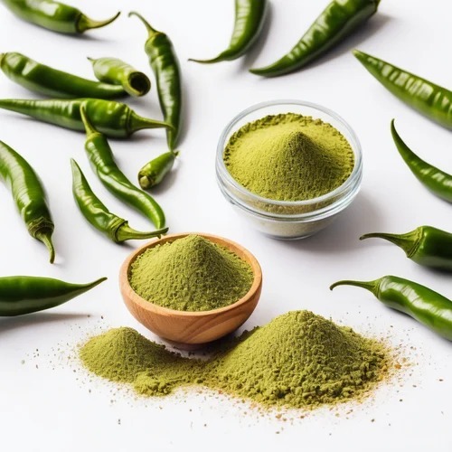 Dehydrated Green Chilli Powder