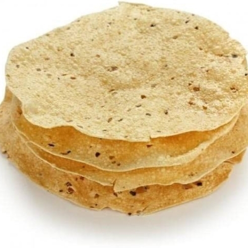 Applam Papad - Light Yellow, Standard Size | Fresh, Natural Flavor, Salty Taste, Food Grade A