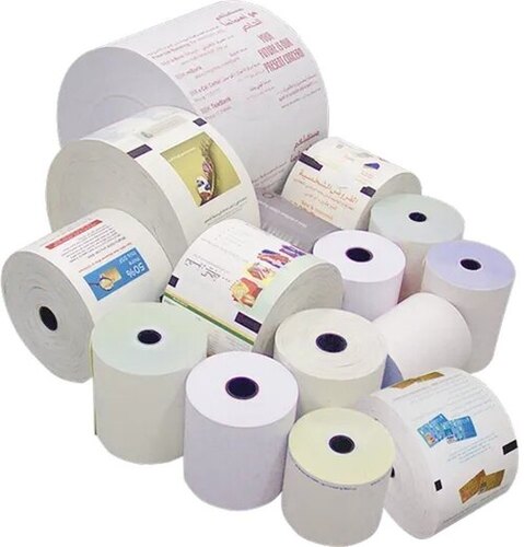 Printed Paper Rolls - Soft and Clean White Rectangular Paper Chlorine Free Eco-Friendly Recyclable and Biodegradable