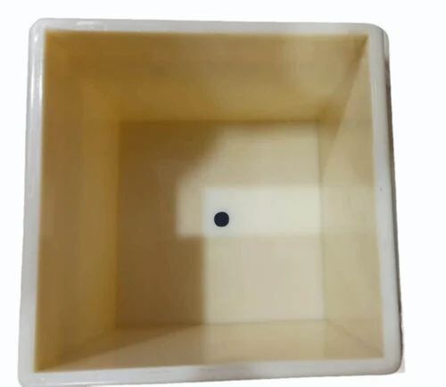 Pvc Concrete Cube Mould - Plastic 18x18cm Off White | Durable, Lightweight, Non-Corrosive, Reusable