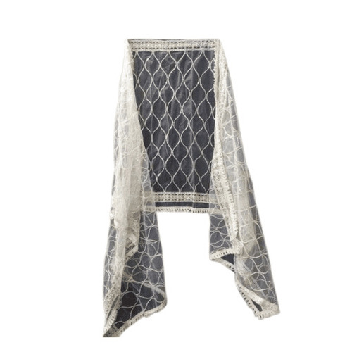 Embroidered Net Dupatta