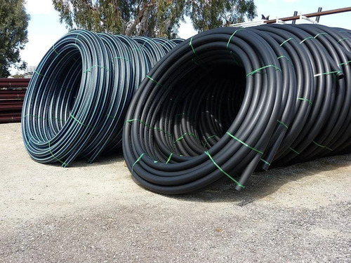 Round HDPE Pipe - Black Plastic High Durability Corrosion Resistant Lightweight UV Resistant Flexible Material Leak Proof Smooth Inner Surface High Tensile Strength Chemical Resistant Temperature Range: -40Â°C to 80Â°C