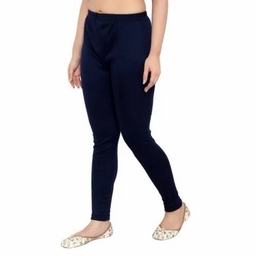 Blue Polyester Legging