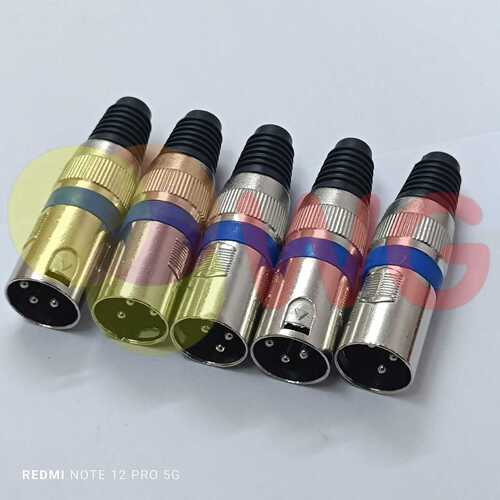 Charging Plug Xlr Type Lite Male For E-Scooty - Material: Metal