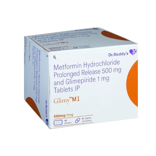 Glimy M 1 Glimepirid Metformin Tablet