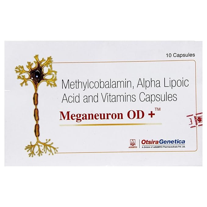 Meganeuron Od+ Methylcobalamin Alpha Lipoic Acid Vitamins Capsules
