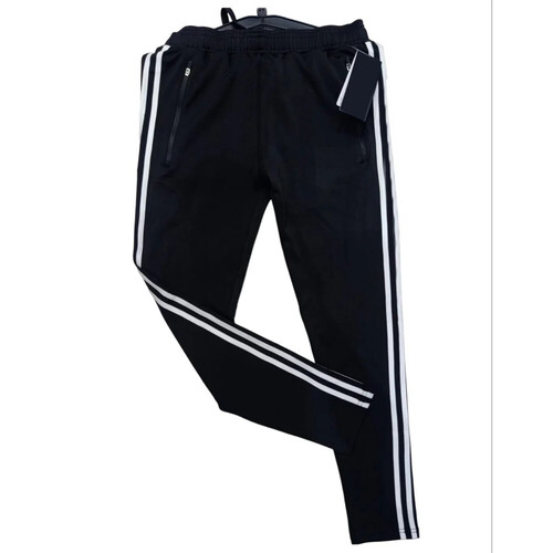 Men Black Cotton Lower - 200 GSM, Waist 32, Regular Fit | No Fade, Washable, Plain Pattern