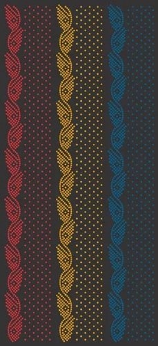 Round Hot Fix Rhinestones Border Design Diy