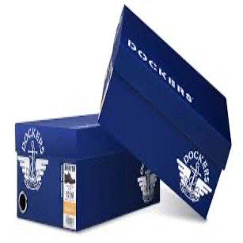 Corrugated Luxury Shoes Box - Kraft Paper, Various Colors | Durable, Eco Friendly, Rectangle Shape, For Packaging, Gift & Crafts