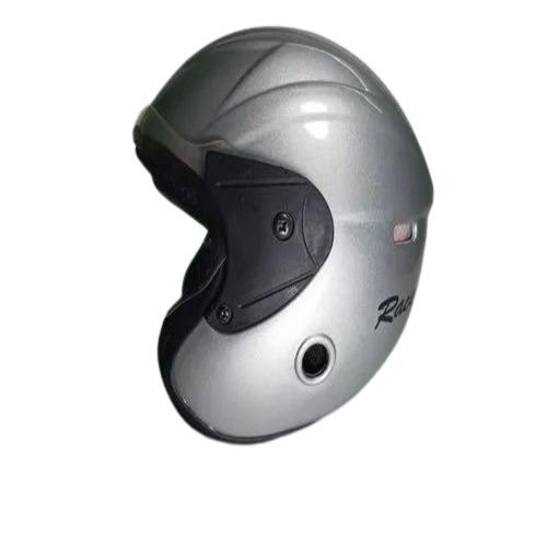 Grey Open Face Bike Helmet