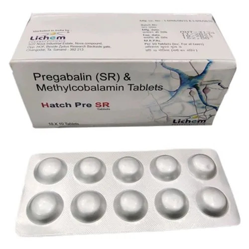 Hatch Pre SR Pregabalin Methylcobalamin Tablets