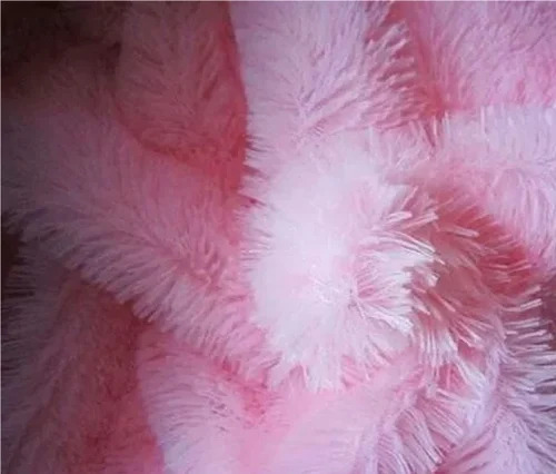 Pink Fur Fabric - Application: Na