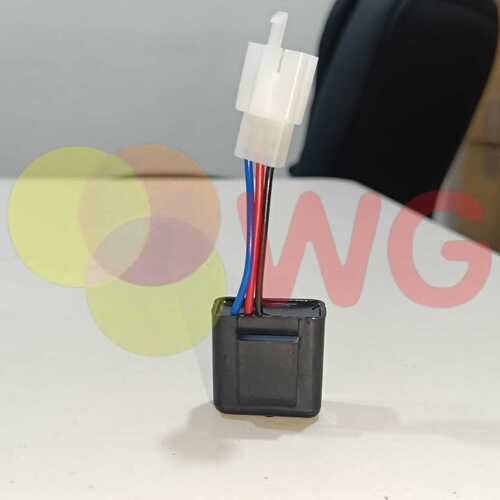 2-Pin Flasher Connector With Wires For E-Scooty - Material: Plastic