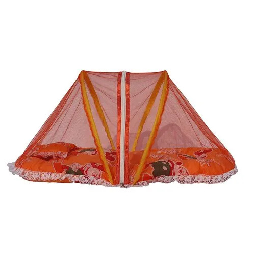 Homecute Orange Foldable Mattress Baby Mosquito Net