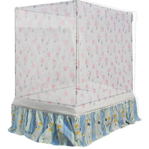 SE100 Homecute Single Bed Cotton Edge Traditional Printed Mosquito Net