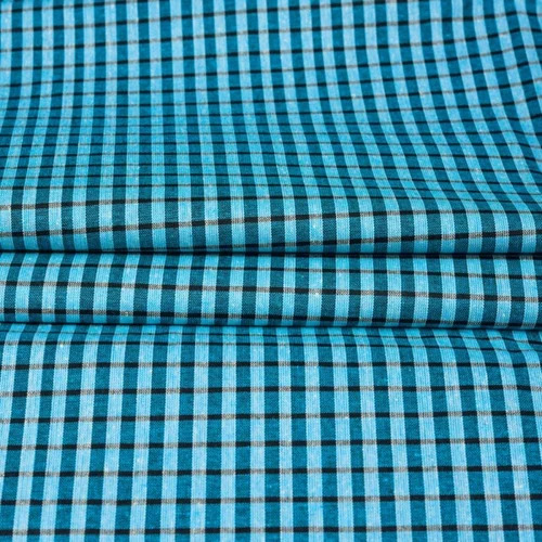 Cotton Mini Checked Fabric 42"