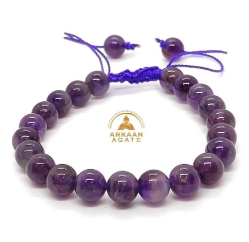 Natural Amethyst Bracelet Thread Bracelet Gemstone Reiki Healing