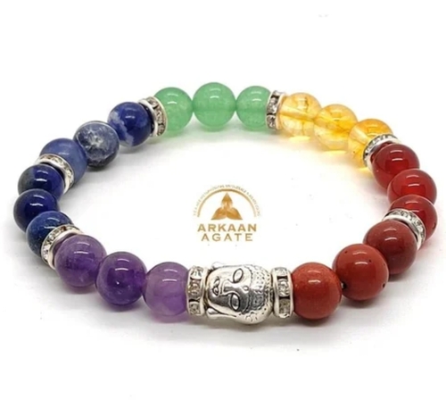 Seven Chakra Hand Bracelet