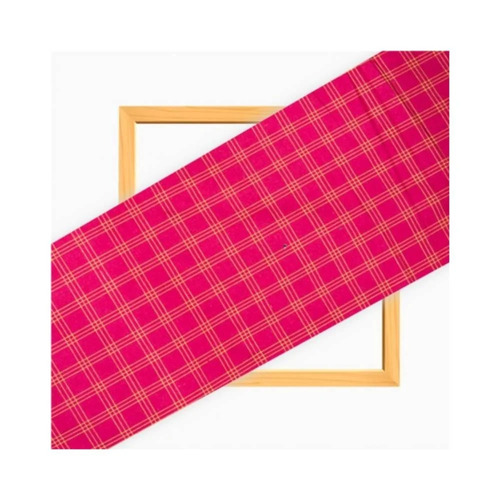 Three Line Checks Cotton Fabric