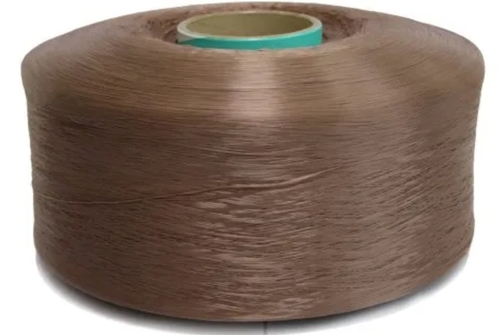 Brown Polyester Spun Yarn